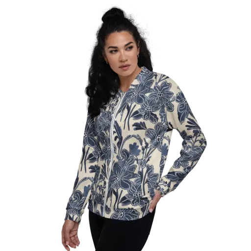Bluebell Ledger on a Bomber Jacket
