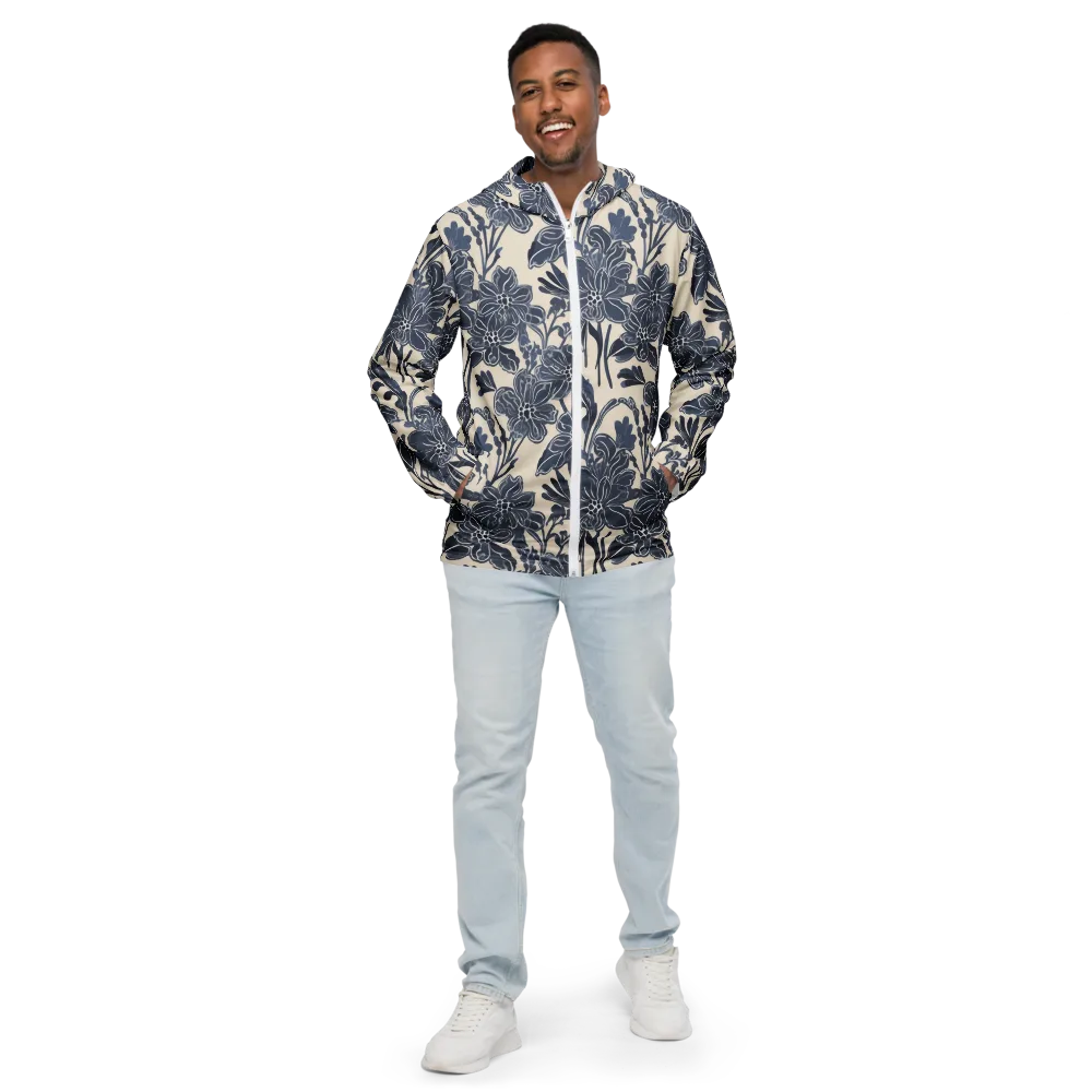 Bluebell Ledger on Men's Windbreaker — Front