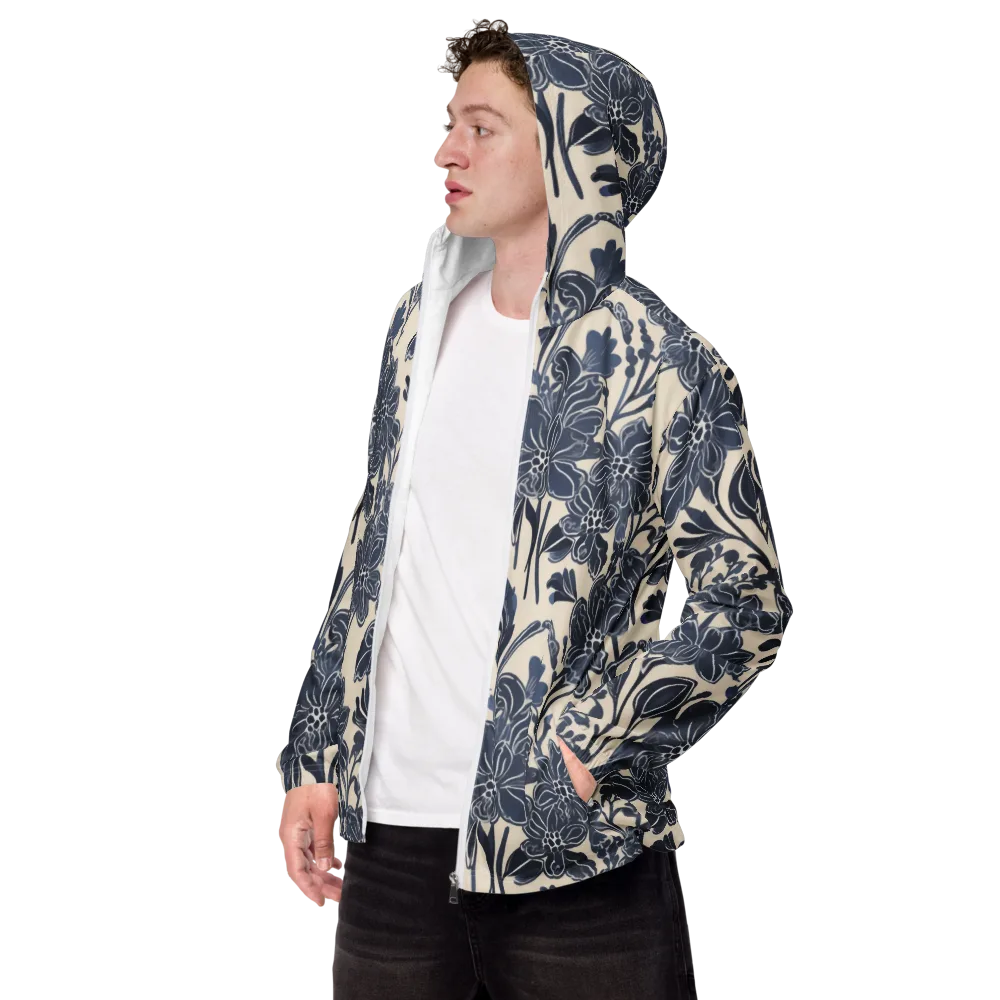 Bluebell Ledger on Men's Windbreaker — Left Front