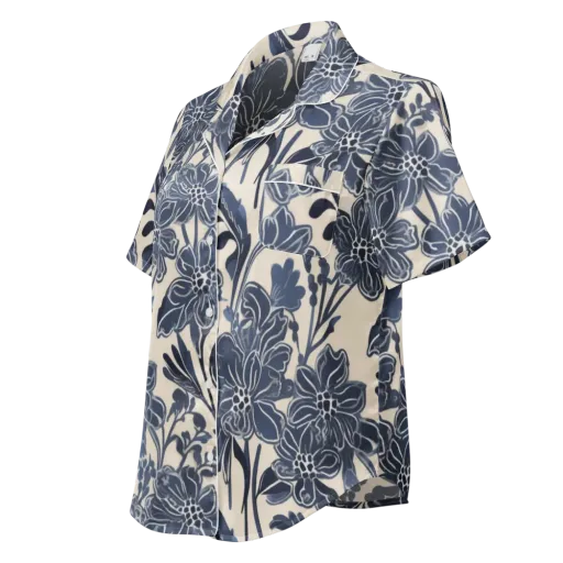 Bluebell Ledger on a Women's Short Sleeve Pajama Top
