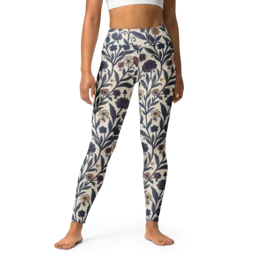 Dusk Garden on a Yoga Leggings