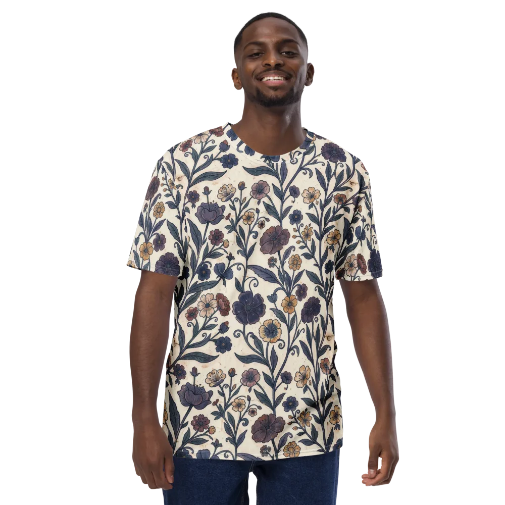 Dusk Garden on Men's Crew Neck T-Shirt — Front