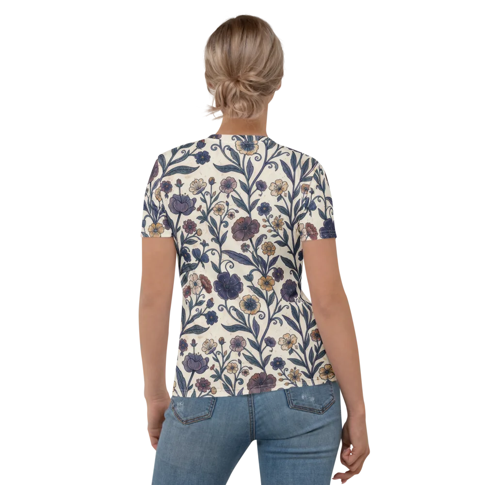 Dusk Garden on Women's Crew Neck T-Shirt — Back