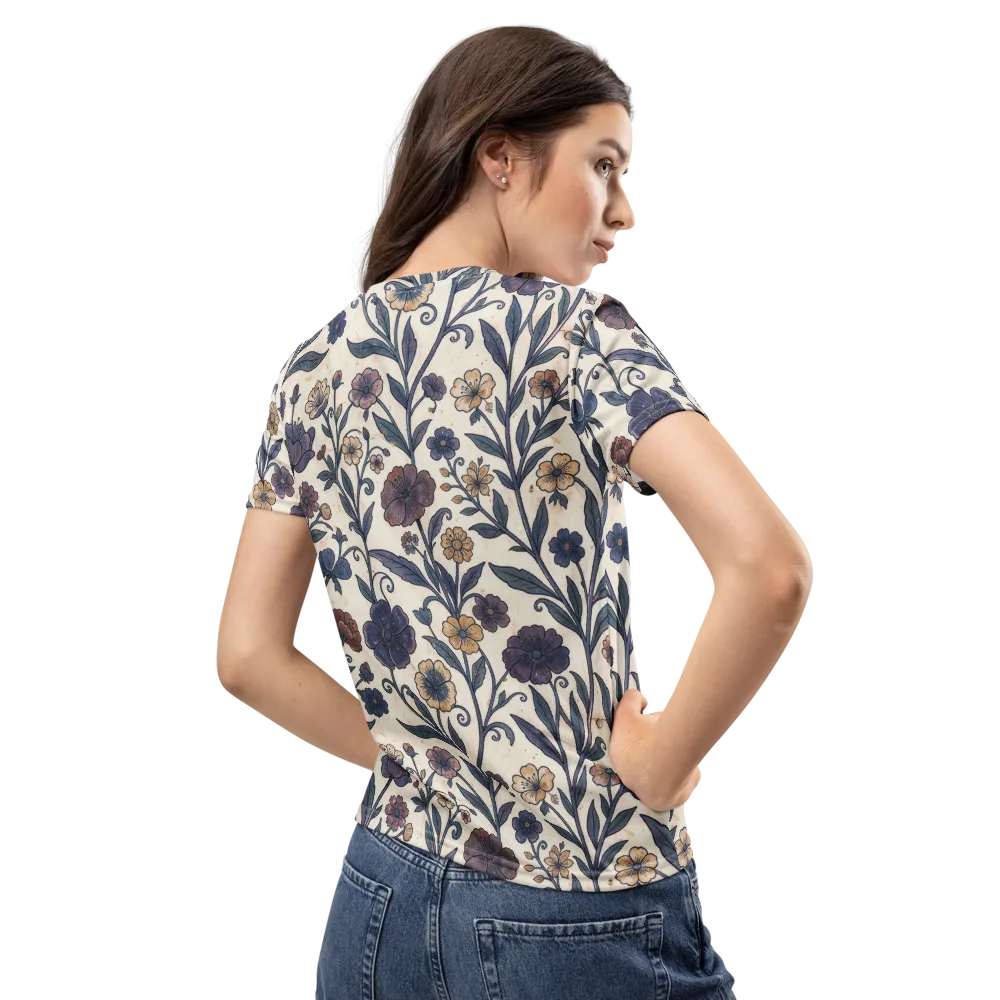 Dusk Garden on Women's Crew Neck T-Shirt — Back
