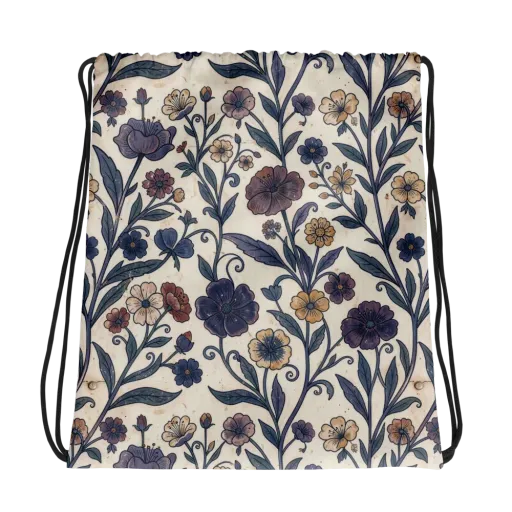 Dusk Garden on a Drawstring Bag
