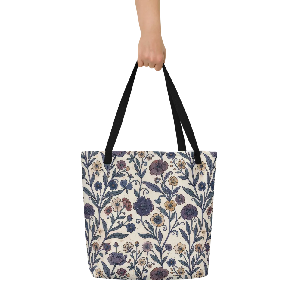 Dusk Garden on Large Tote Bag W/ Pocket — Front