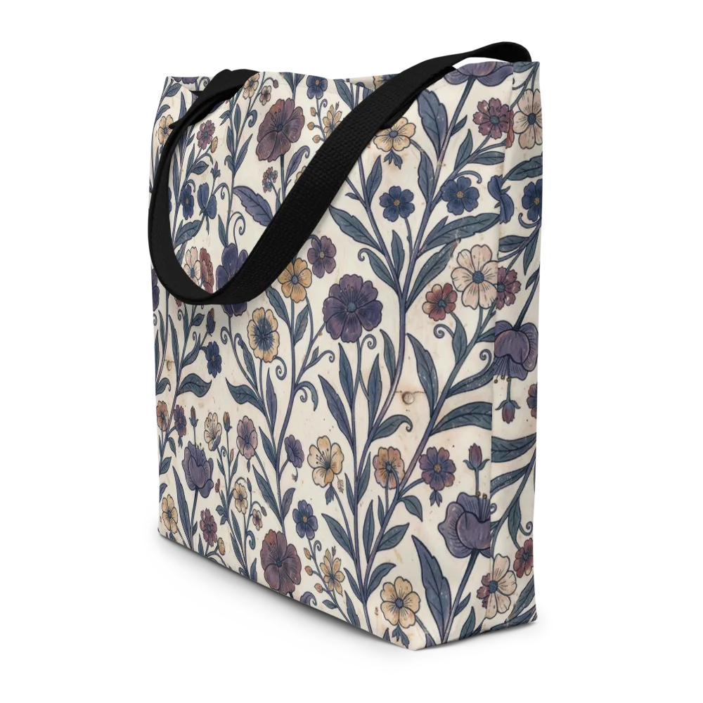 Dusk Garden on Large Tote Bag W/ Pocket — Front