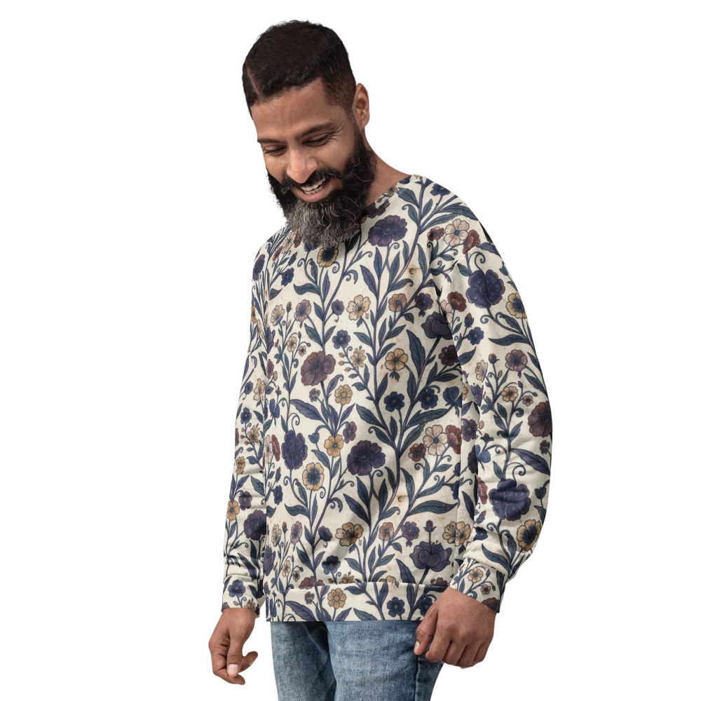 Dusk Garden on Sweatshirt — Left Front