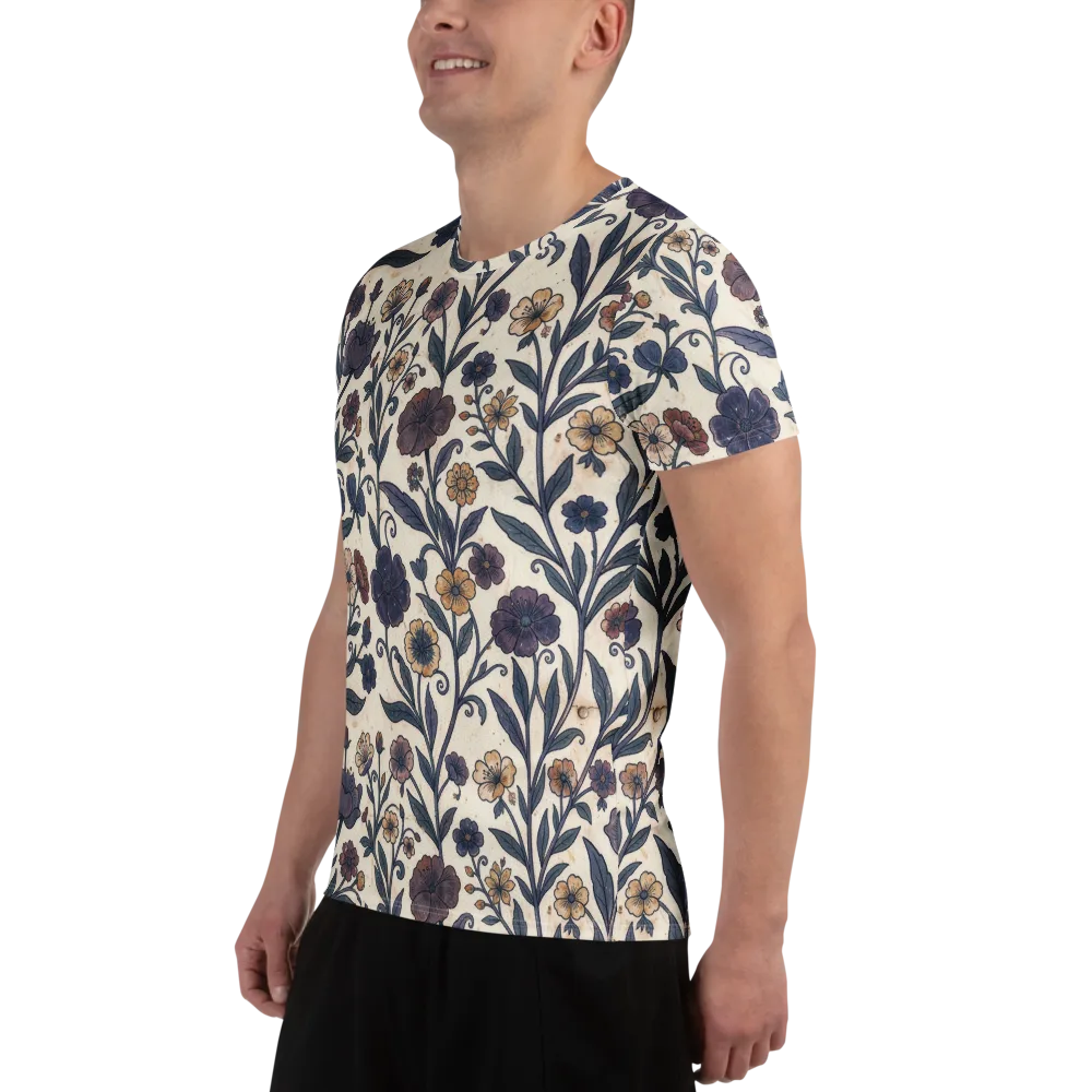 Dusk Garden on Men's Athletic T-Shirt — Left
