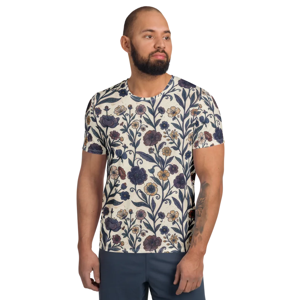 Dusk Garden on Men's Athletic T-Shirt — Front