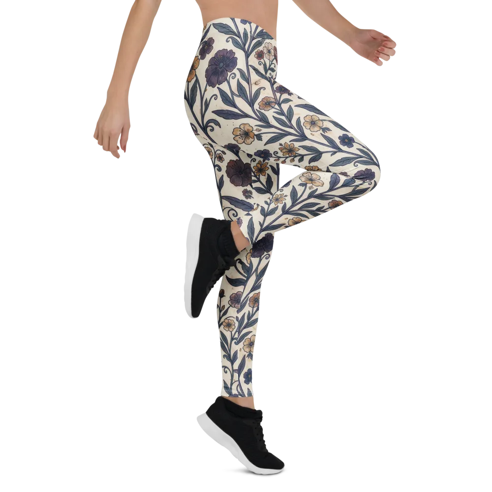 Dusk Garden on Leggings — Right
