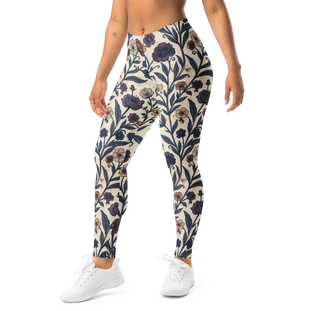 Dusk Garden on Leggings — Left Front