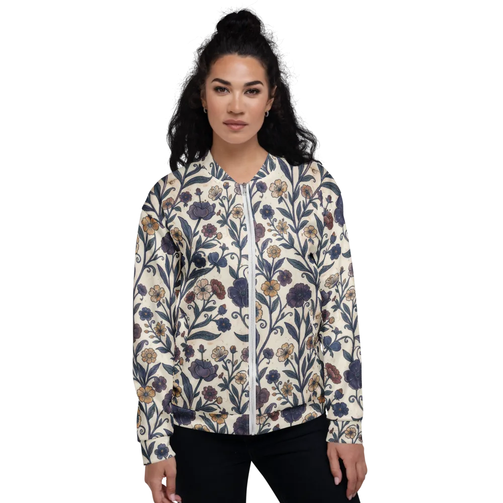 Dusk Garden on Bomber Jacket — Front