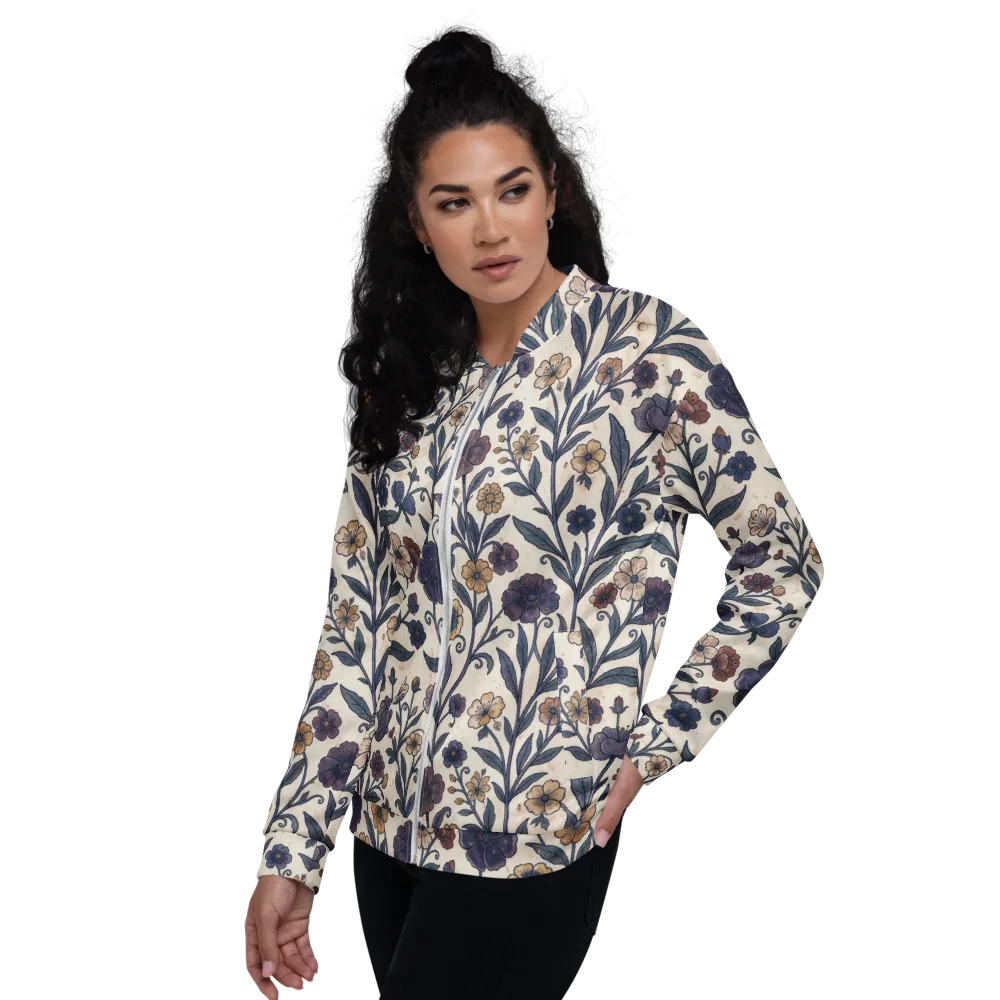 Dusk Garden on Bomber Jacket — Left