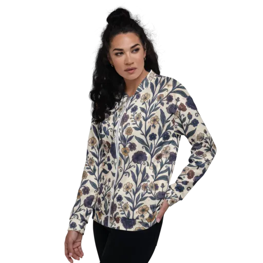 Dusk Garden on a Bomber Jacket