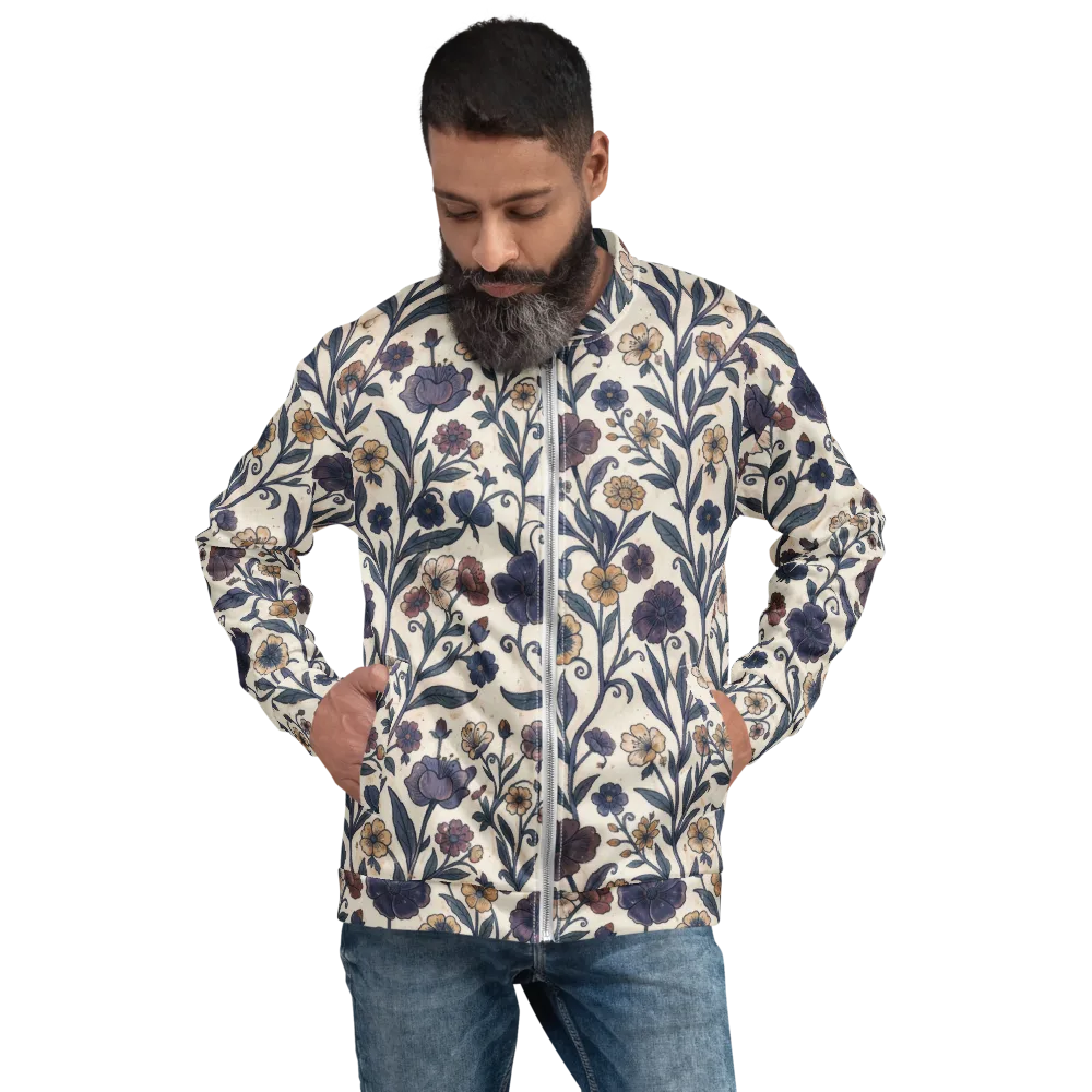 Dusk Garden on Bomber Jacket — Front