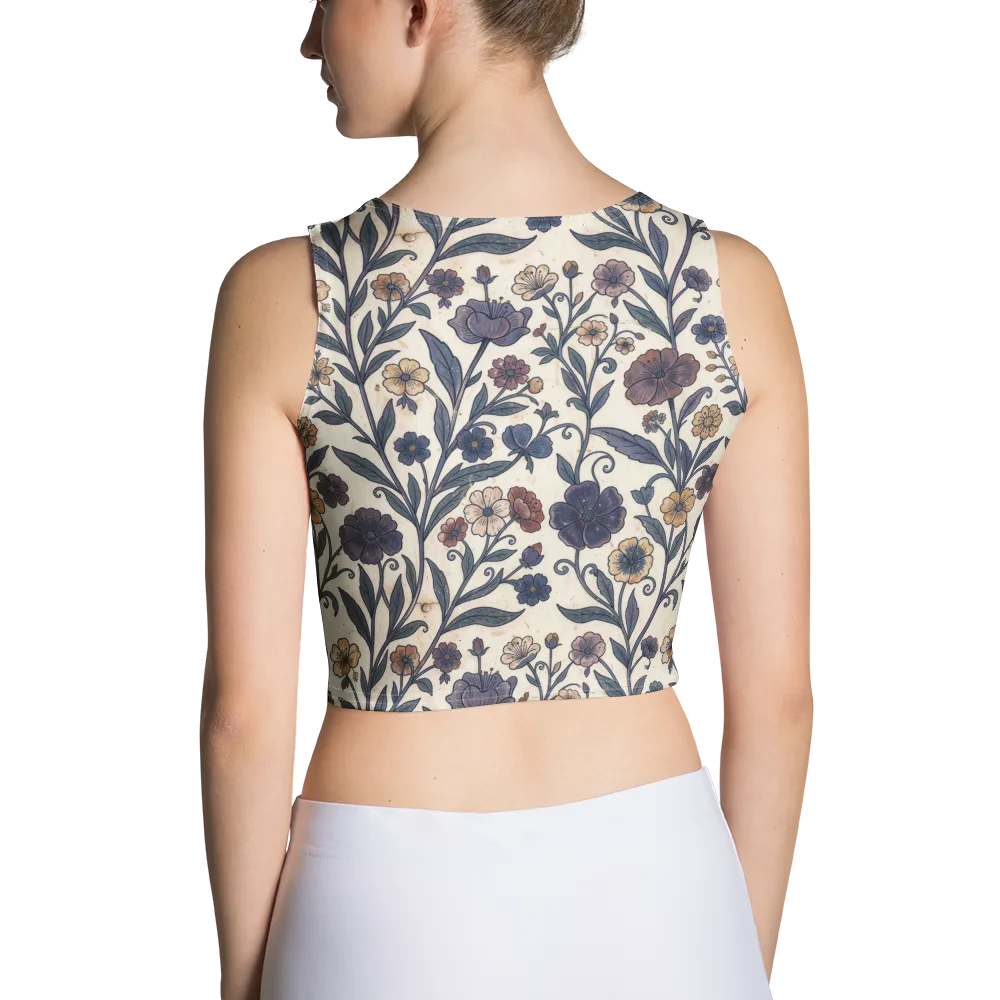 Dusk Garden on Crop Top — Back