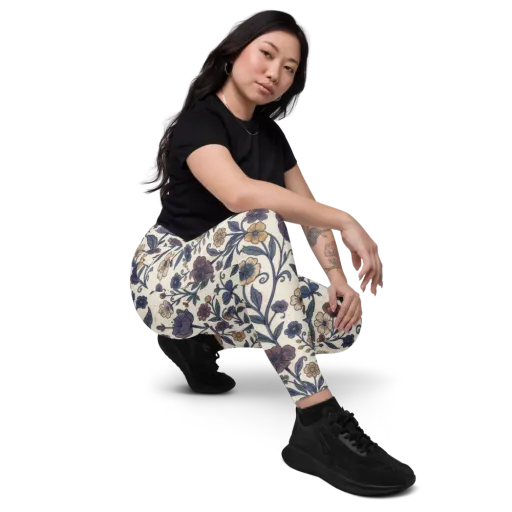 Dusk Garden on a Leggings with Pockets