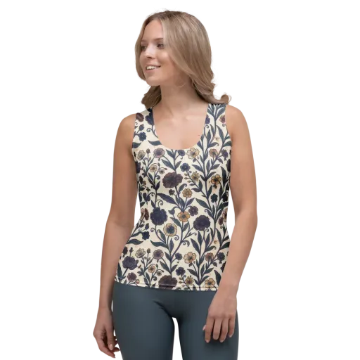 Dusk Garden on a Women's Tank Top