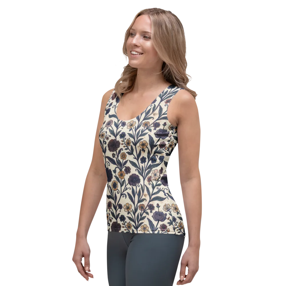 Dusk Garden on Women's Tank Top — Left Front