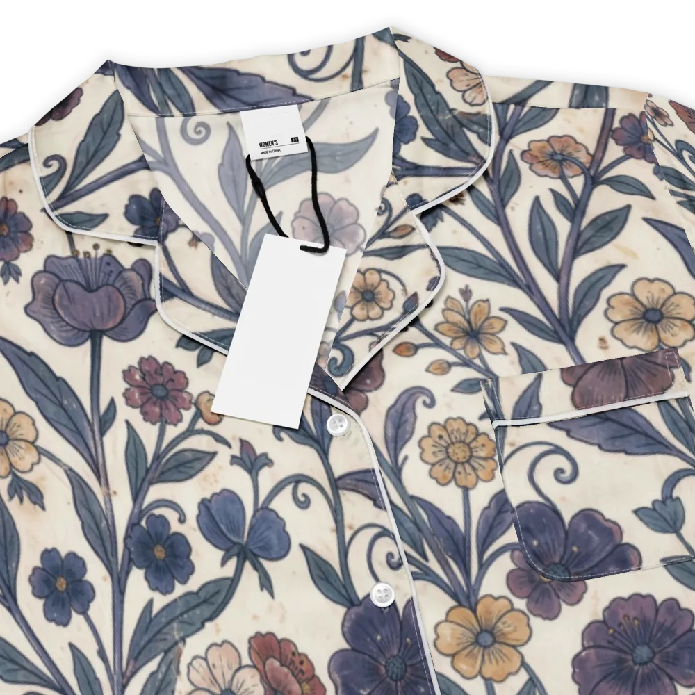 Dusk Garden on Women's Short Sleeve Pajama Top — Product details