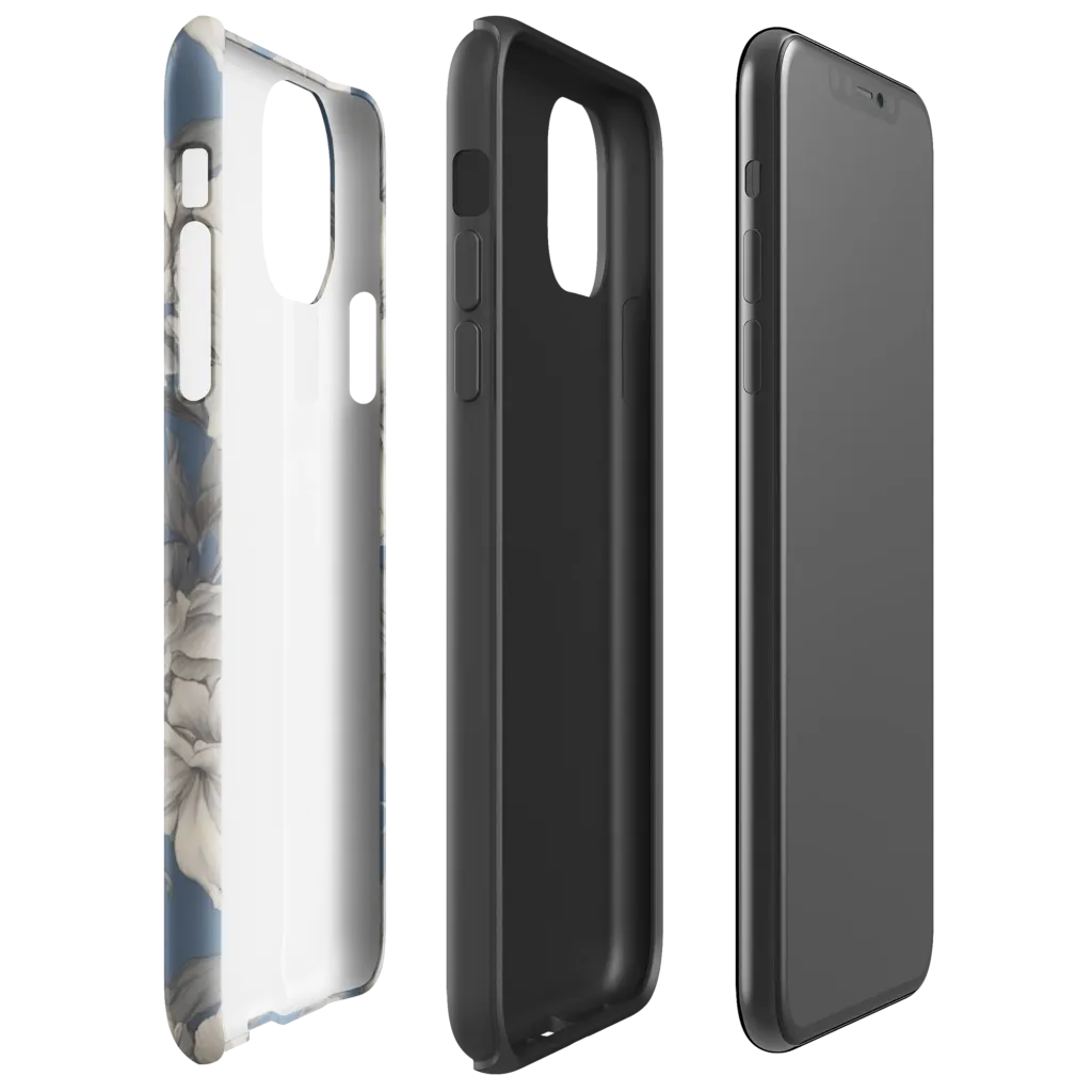 Blue Garden Reverie on Tough Case for iPhone® — Right
