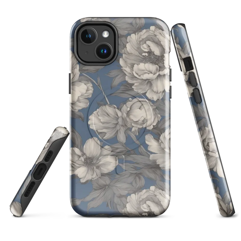 Blue Garden Reverie on MagSafe Tough Case for iPhone® — Front