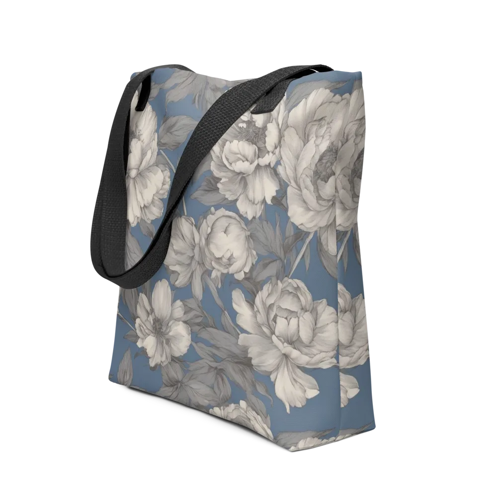 Blue Garden Reverie on Tote Bag — Front