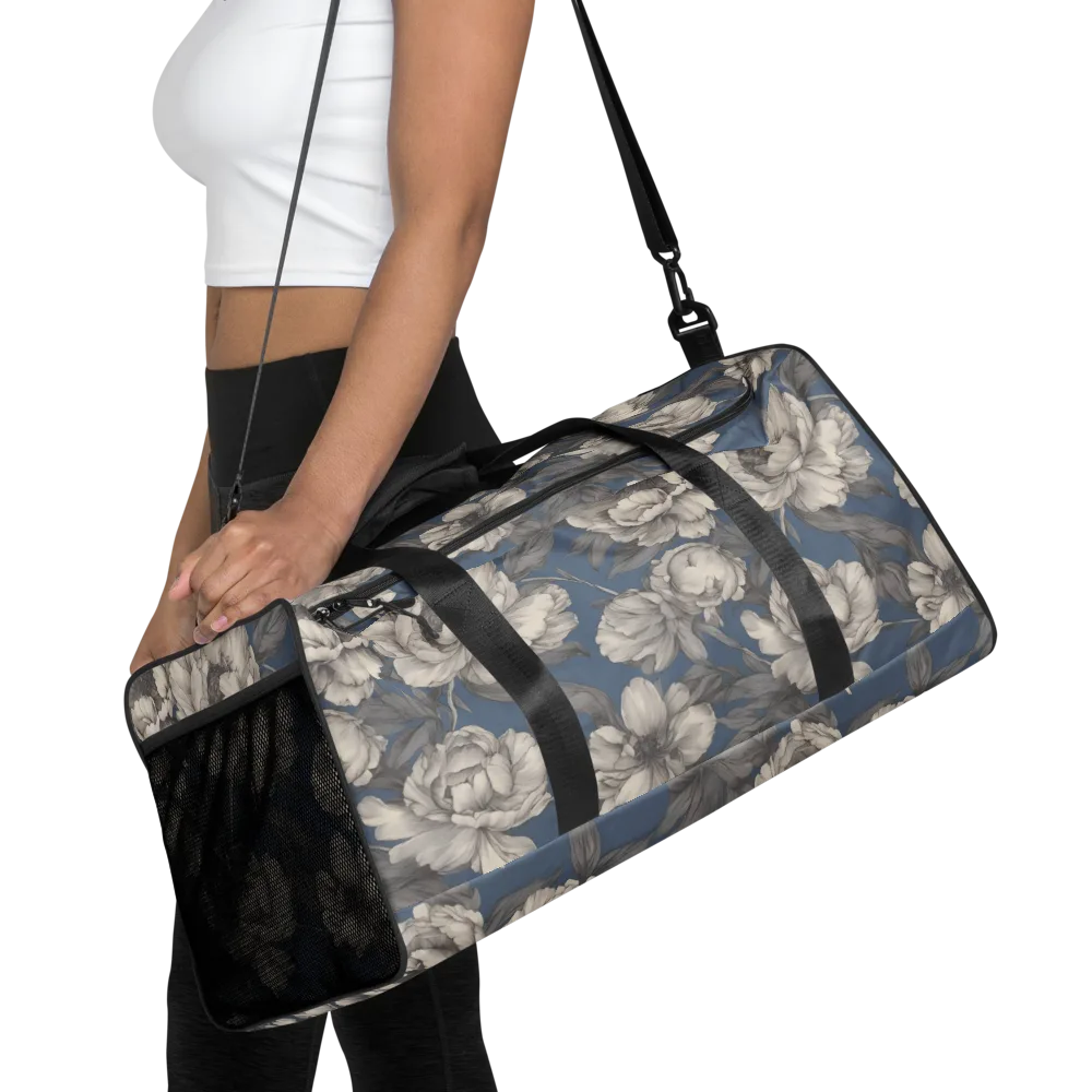 Blue Garden Reverie on Duffle Bag — Front