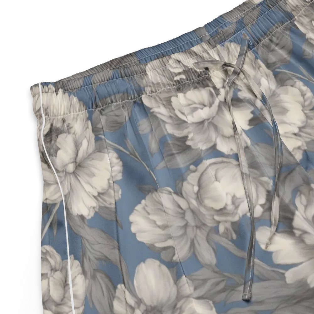 Blue Garden Reverie on Women's Pajama Shorts — Product details