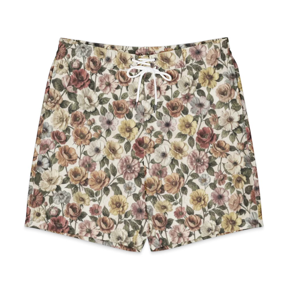 Heirloom Garden on Men's Board Shorts — Front