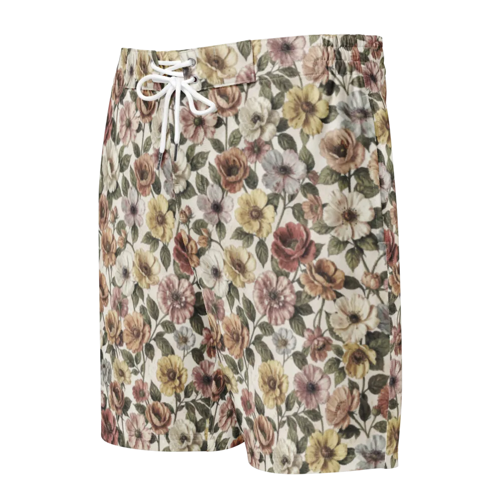 Heirloom Garden on Men's Board Shorts — Front