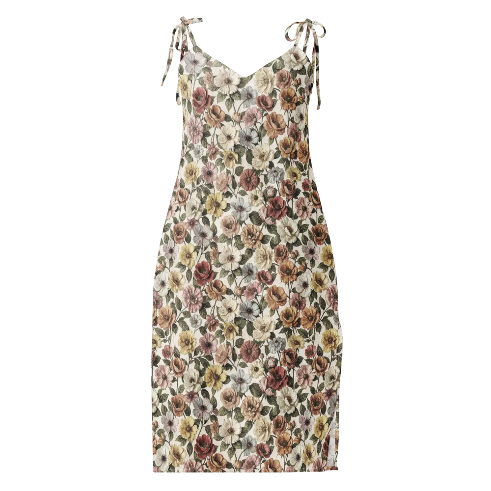 Heirloom Garden on Slip Dress — Front
