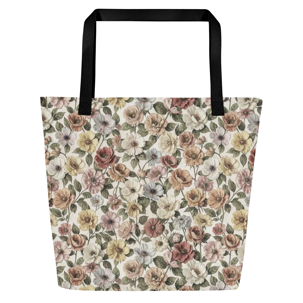 Heirloom Garden on Large Tote Bag W/ Pocket — Front