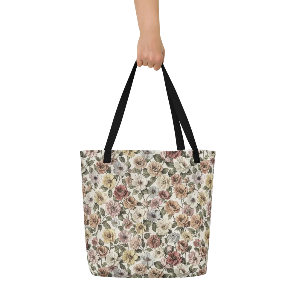 Heirloom Garden on Large Tote Bag W/ Pocket — Front