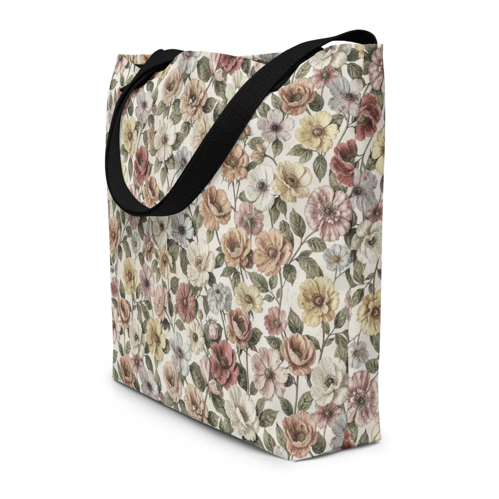 Heirloom Garden on Large Tote Bag W/ Pocket — Front