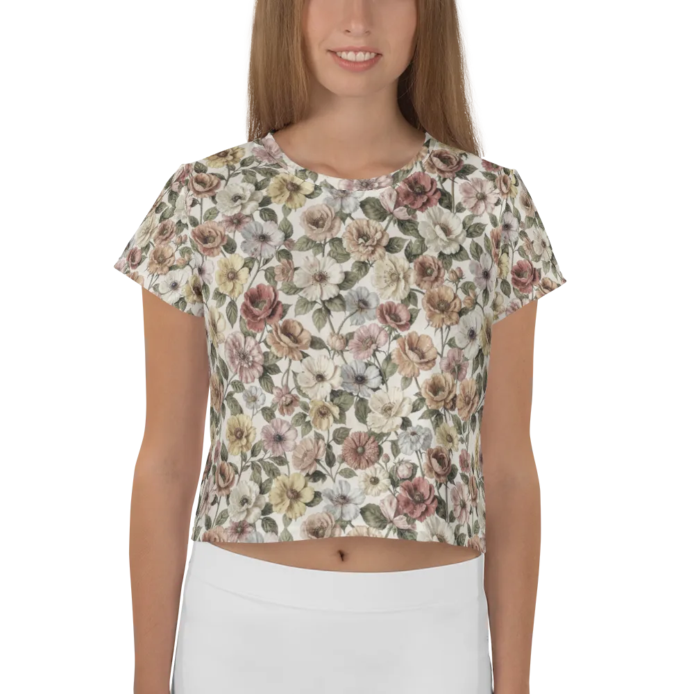 Heirloom Garden on Crop Tee — Front