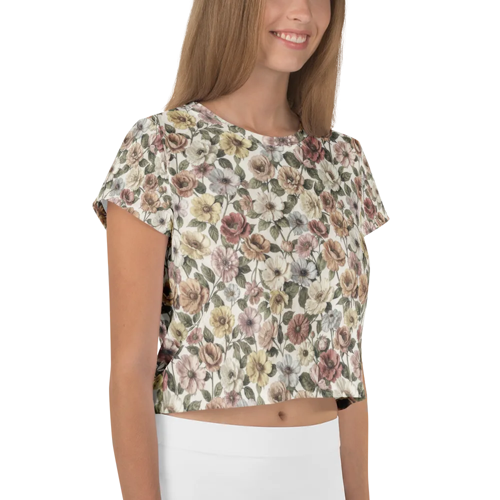 Heirloom Garden on Crop Tee — Right
