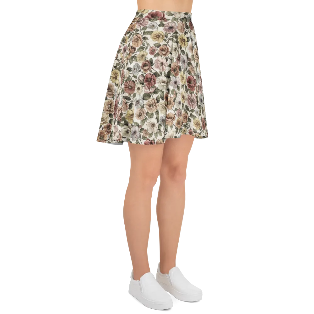 Heirloom Garden on Skater Skirt — Right