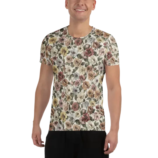Heirloom Garden on a Men's Athletic T-Shirt