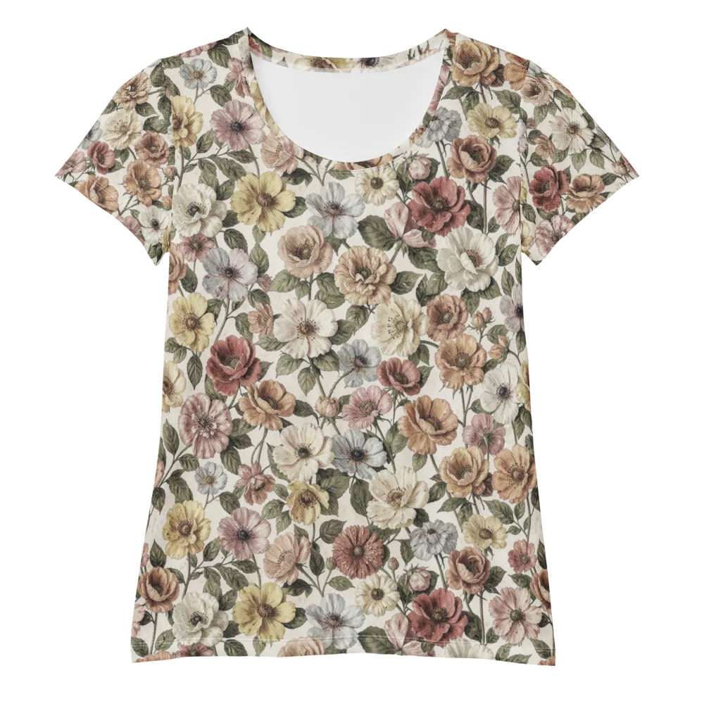 Heirloom Garden on Women's Athletic T-Shirt — Front