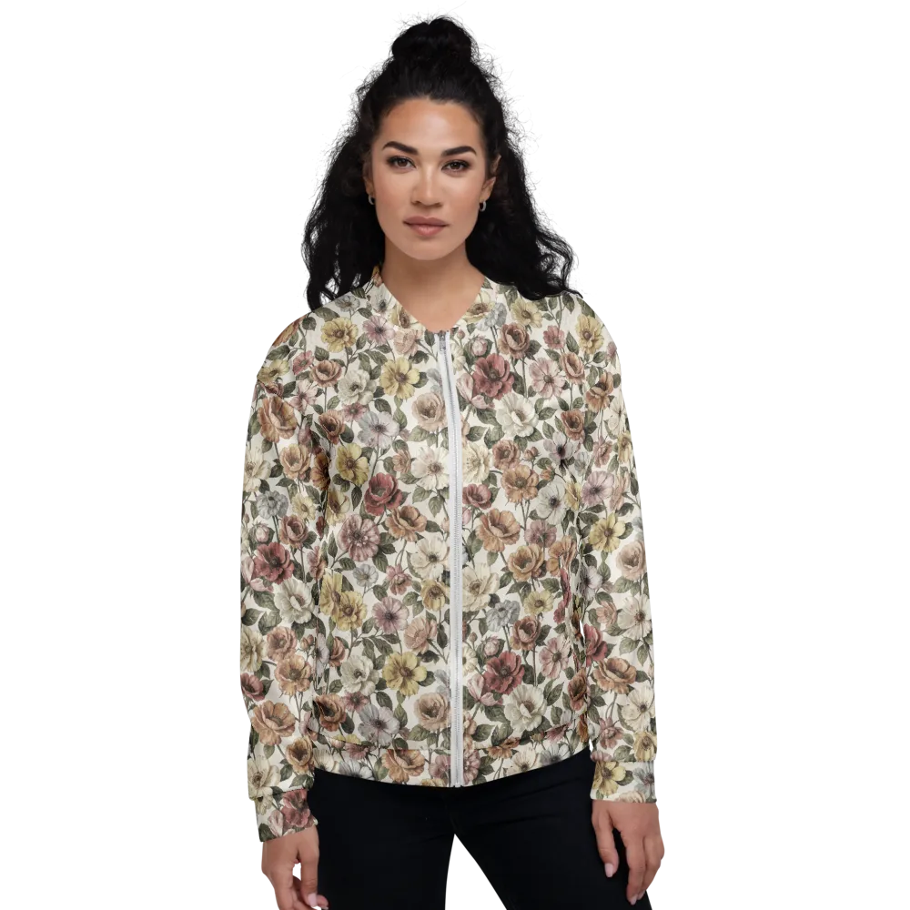Heirloom Garden on Bomber Jacket — Front