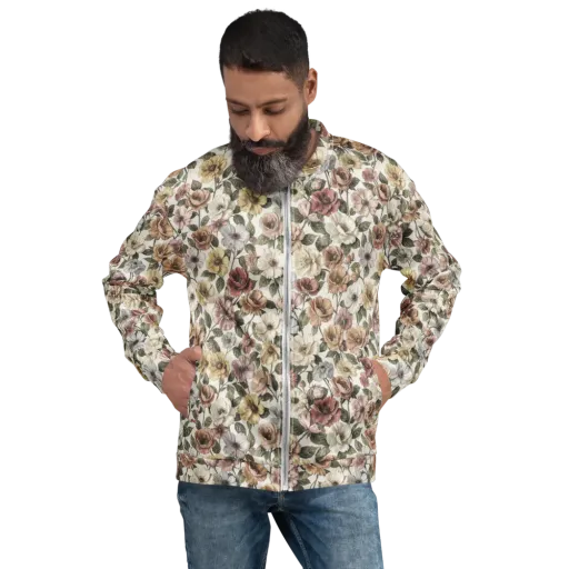 Heirloom Garden on a Bomber Jacket