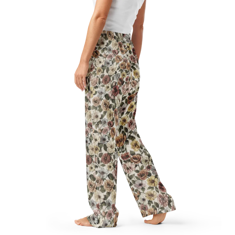 Heirloom Garden on Women's Pajama Pants — Left