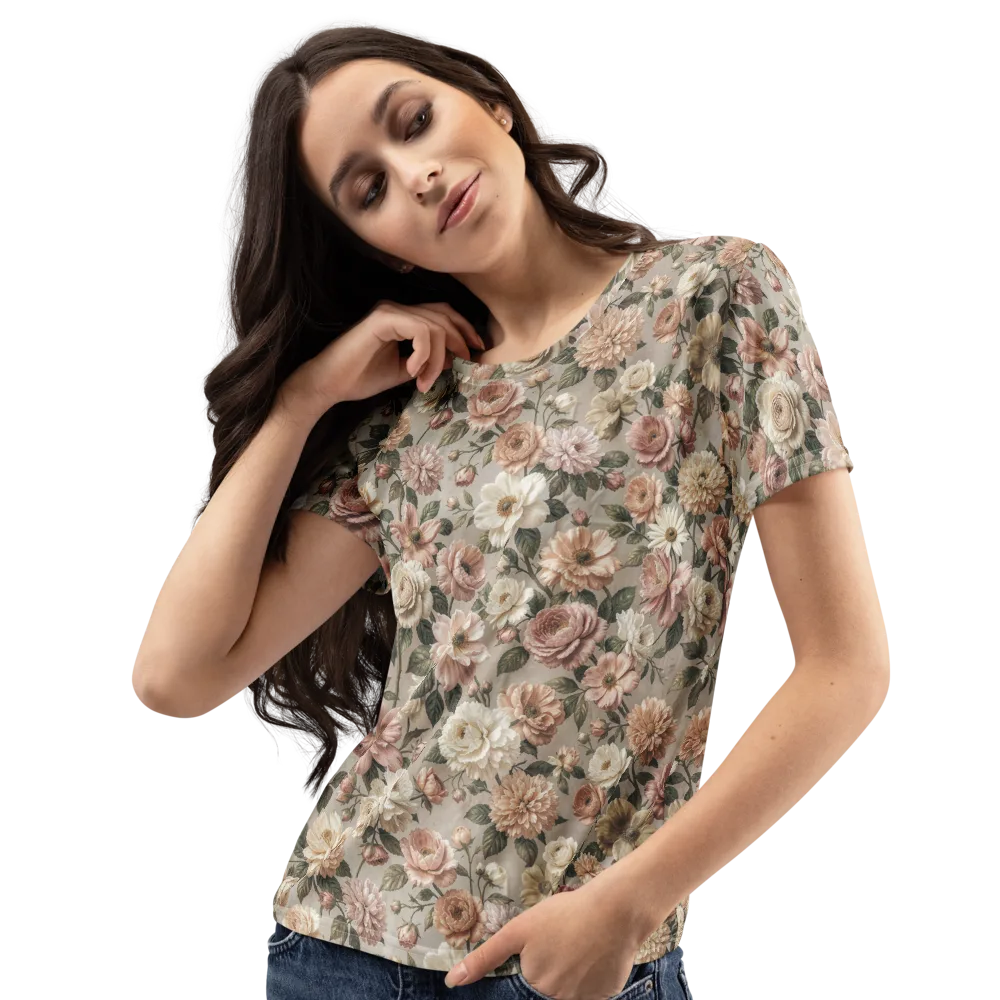 Blush Conservatory on Women's Crew Neck T-Shirt — Left Front