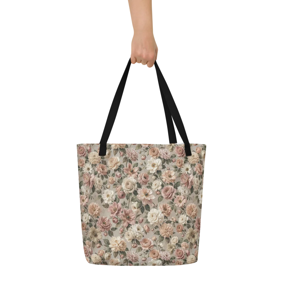 Blush Conservatory on Large Tote Bag W/ Pocket — Front