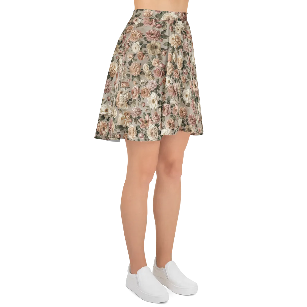 Blush Conservatory on Skater Skirt — Right