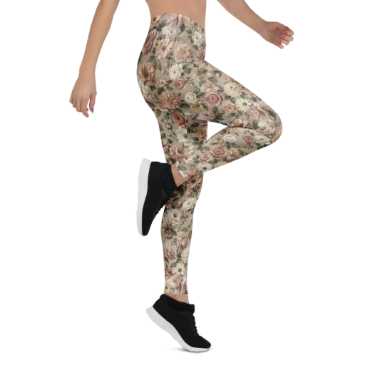 Blush Conservatory on a Leggings