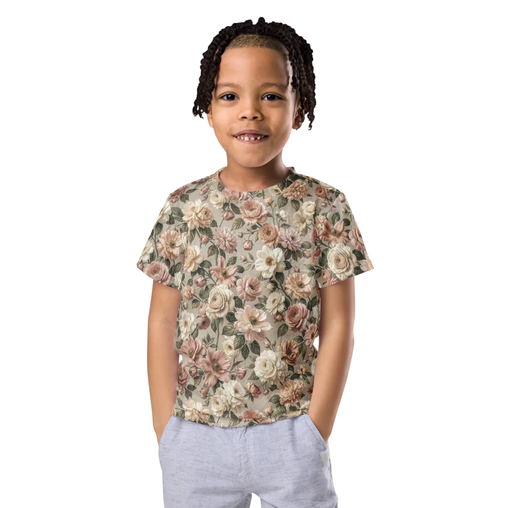 Blush Conservatory on Kids Crew Neck T-Shirt — Front