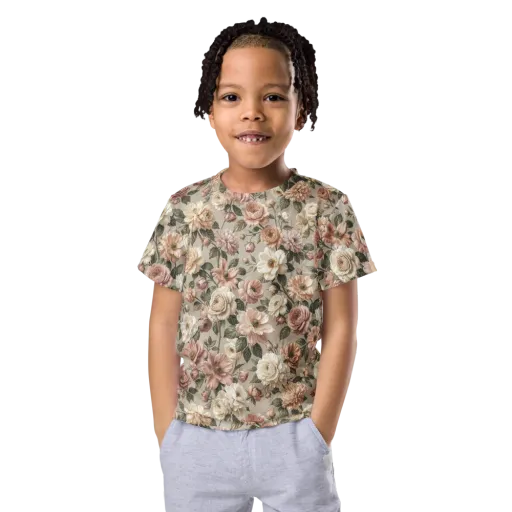 Blush Conservatory on a Kids Crew Neck T-Shirt